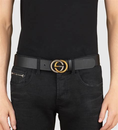 cheap gucci belt interlock g buckle leather|gucci belt buckle only.